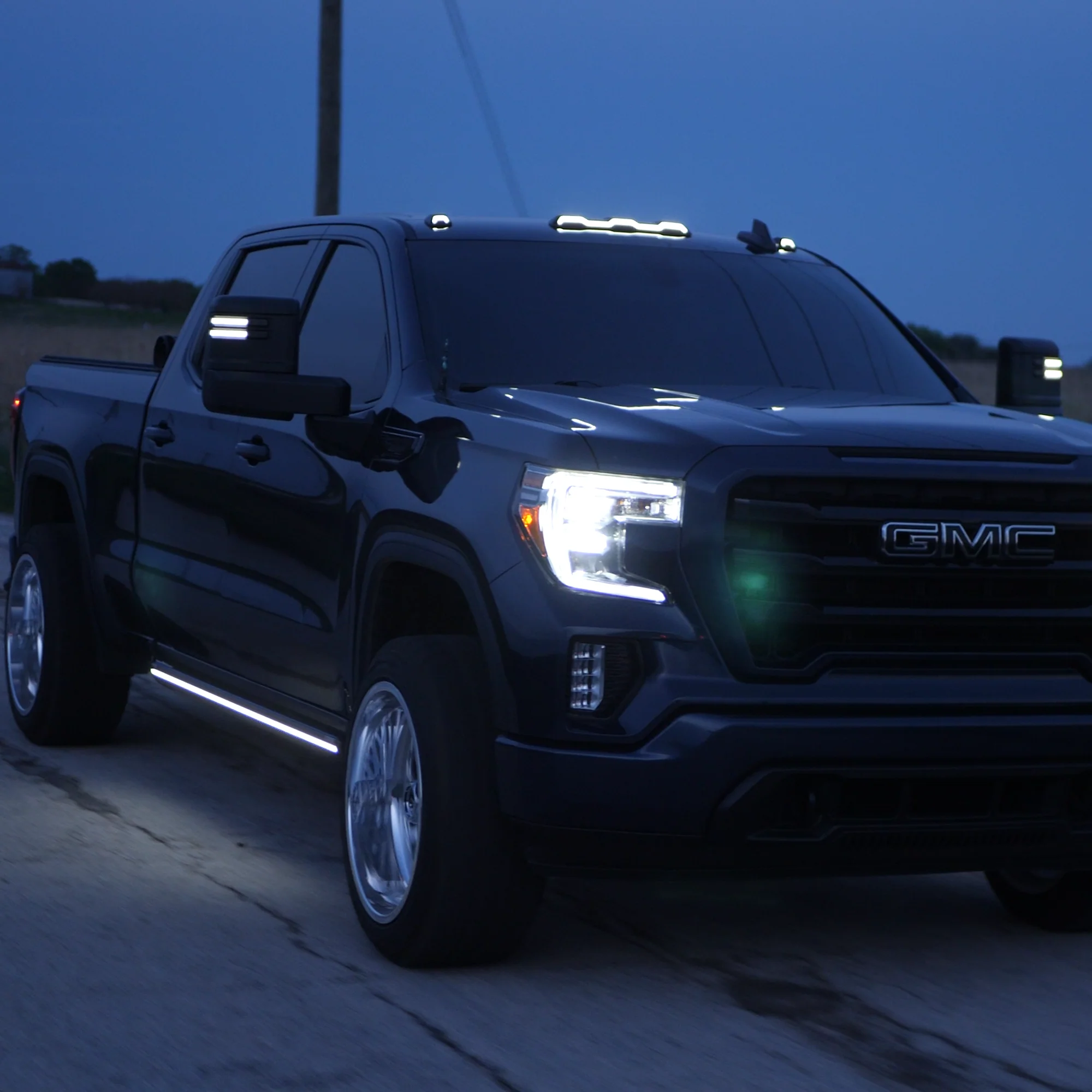 Lumastep M2 Powered Light Up Running Boards | 2019-2026 Chevy Silverado & GMC Sierra 1500 - J. C. Star Autoworks, Inc.
