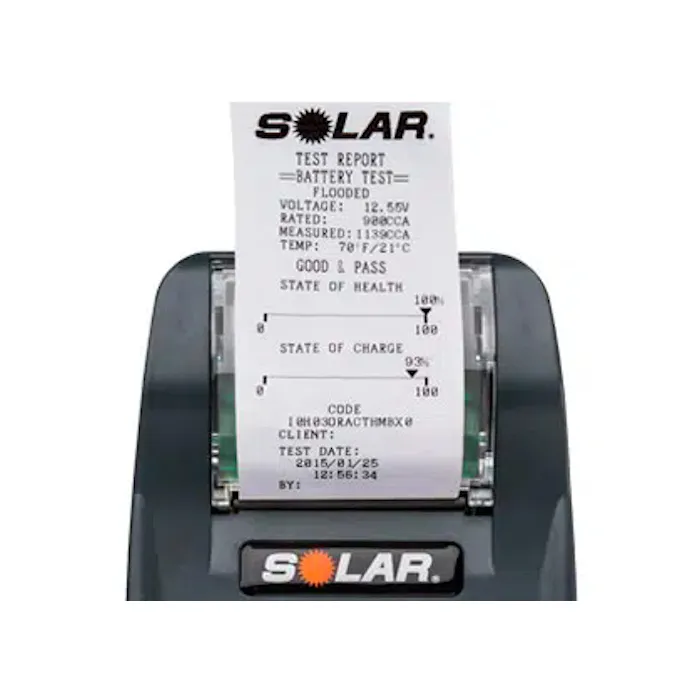 SOLAR BA427 HD Digital Battery and System Tester with Printer - J. C. Star Autoworks, Inc.