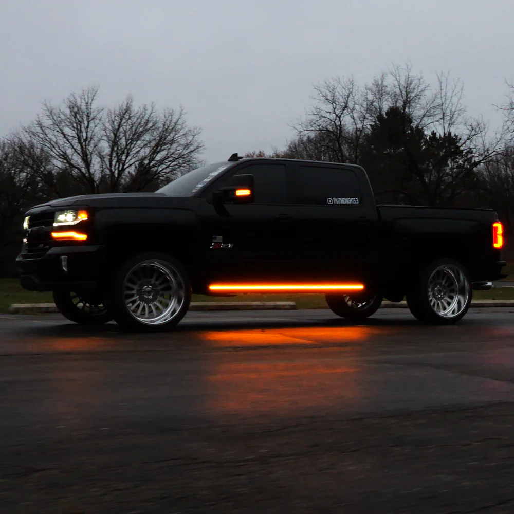 Lumastep M2 Powered Light Up Running Boards | 2014-2019 Chevy Silverado & GMC Sierra - J. C. Star Autoworks, Inc.