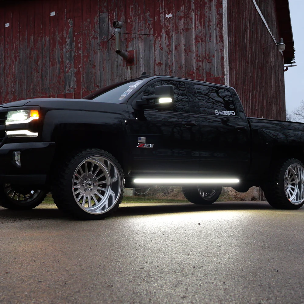 Lumastep M2 Powered Light Up Running Boards | 2014-2019 Chevy Silverado & GMC Sierra - J. C. Star Autoworks, Inc.