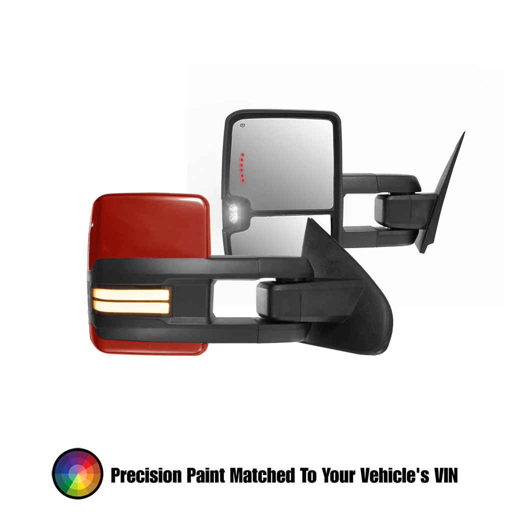 GM Style Dodge Ram 2500/3500 Tow Mirrors (2019-2022) - Style 2 - J. C. Star Autoworks, Inc.