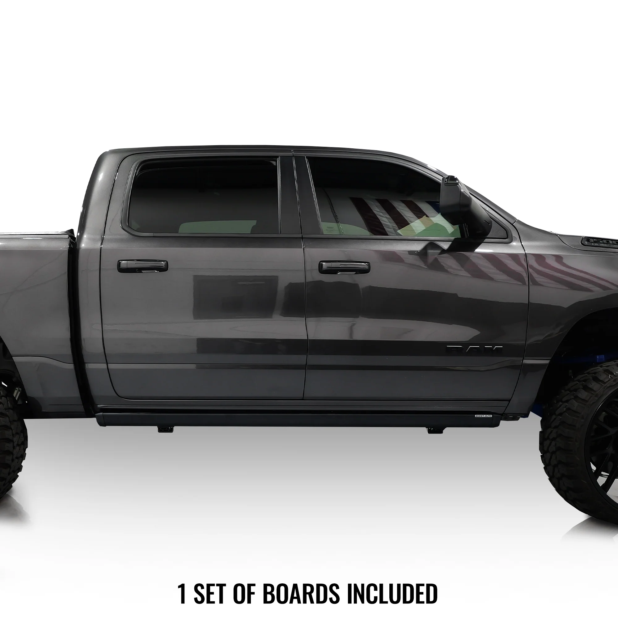 Boost Auto Powered Running Boards | 2019-2024 Dodge Ram 1500 - J. C. Star Autoworks, Inc.