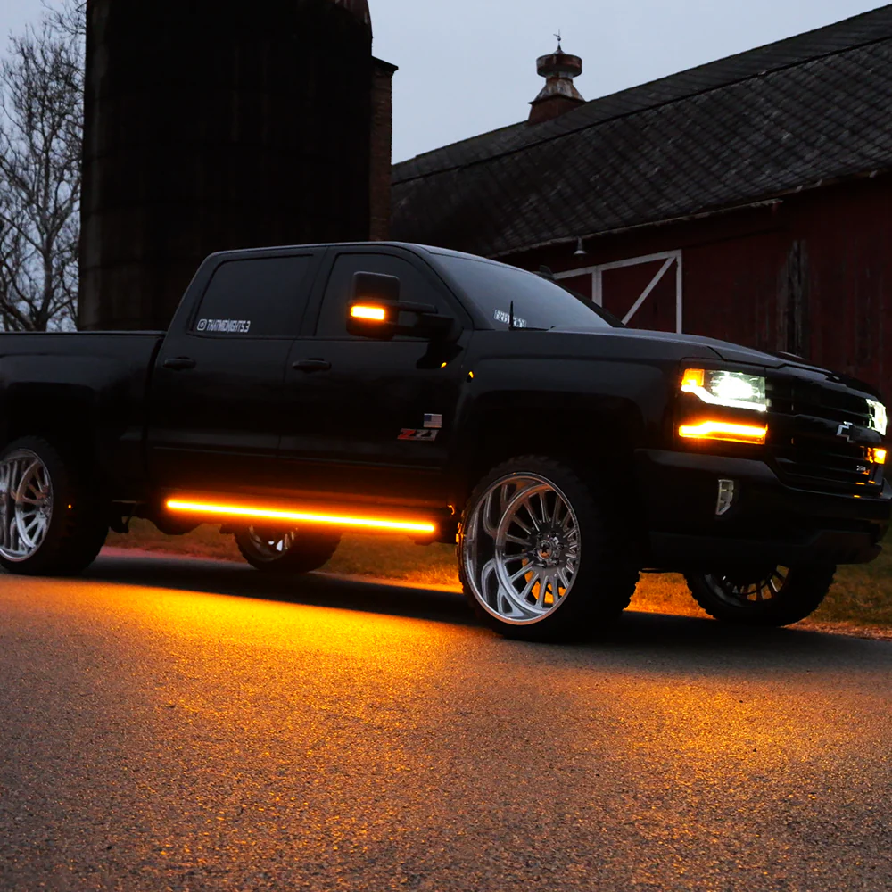 Lumastep M2 Powered Light Up Running Boards | 2014-2019 Chevy Silverado & GMC Sierra - J. C. Star Autoworks, Inc.