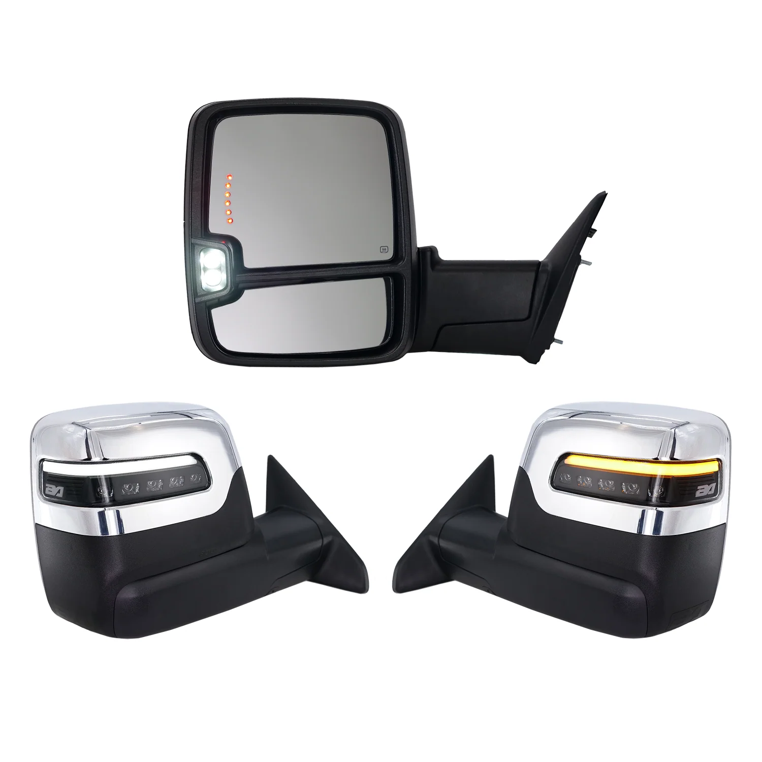 2023+ Style Ram Tow Mirrors | 2010-2018 Dodge Ram 2500/3500 - J. C. Star Autoworks, Inc.