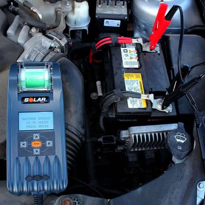 SOLAR BA427 HD Digital Battery and System Tester with Printer - J. C. Star Autoworks, Inc.