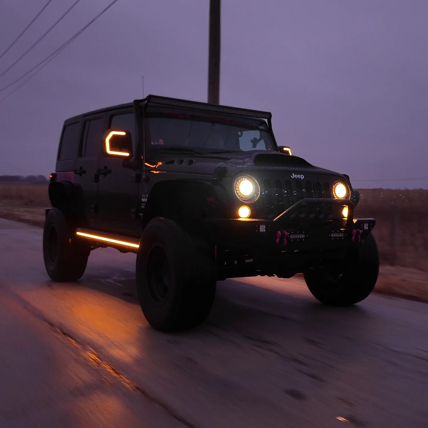 Lumastep M2 Powered Light Up Running Boards | 2007-2018 Jeep Wrangler JKU - J. C. Star Autoworks, Inc.