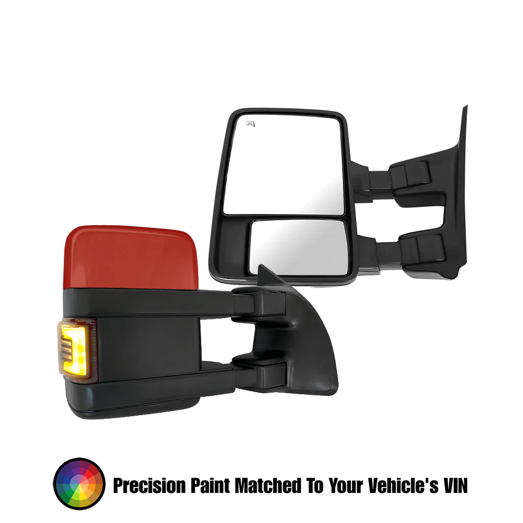 Ford F250/F350/F450/F550 Superduty (1999-2001) Tow Mirrors - 2008 Style - J. C. Star Autoworks, Inc.