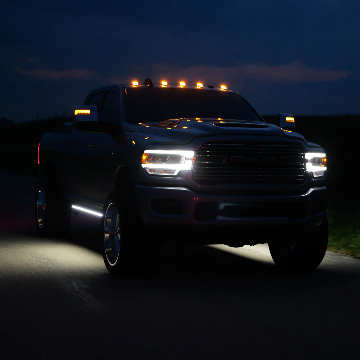 Lumastep M2 Powered Light Up Running Boards | 2019-2025 Dodge Ram 2500/3500 - J. C. Star Autoworks, Inc.