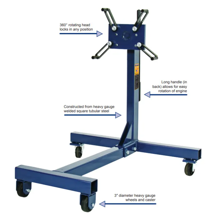 Hein-Werner HW93778 Engine Stand 1,250 lbs. Capacity - J. C. Star Autoworks, Inc.