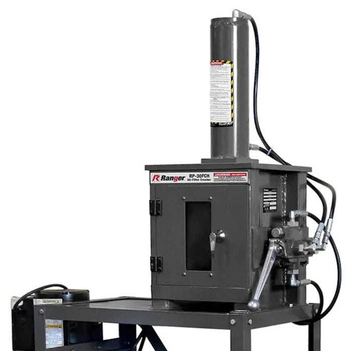 Ranger RP-30FCH 15-Ton Oil Filter Crusher with Stand - J. C. Star Autoworks, Inc.