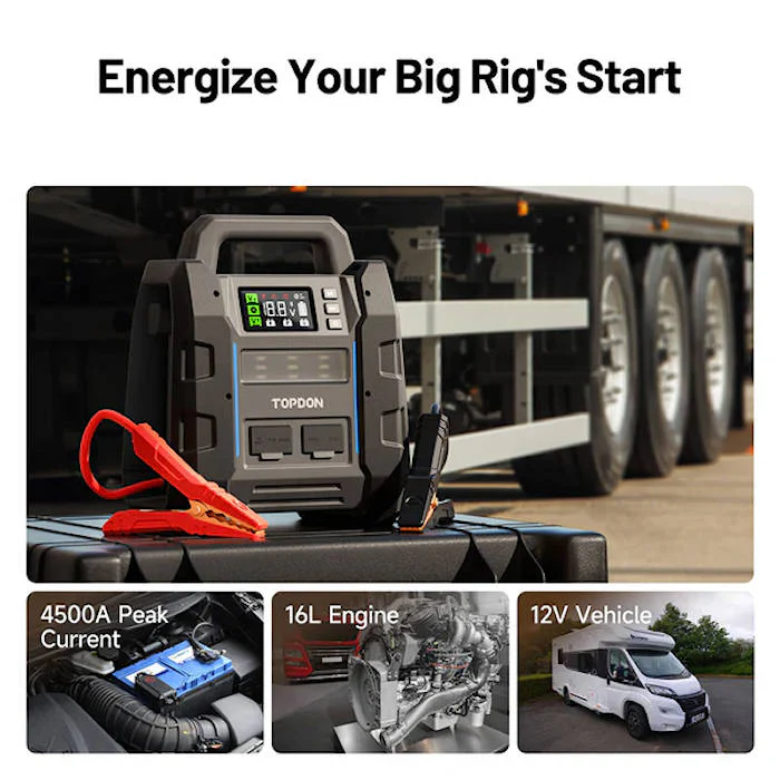 TOPDON V4500 Plus Jump Starter & Battery Tester - J. C. Star Autoworks, Inc.