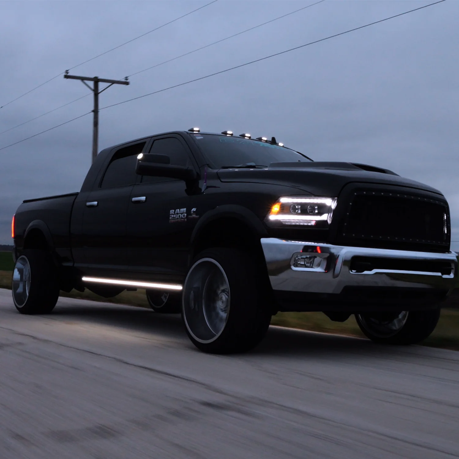 Lumastep M2 Powered Light Up Running Boards | 2009-2018 Dodge Ram 1500 - J. C. Star Autoworks, Inc.