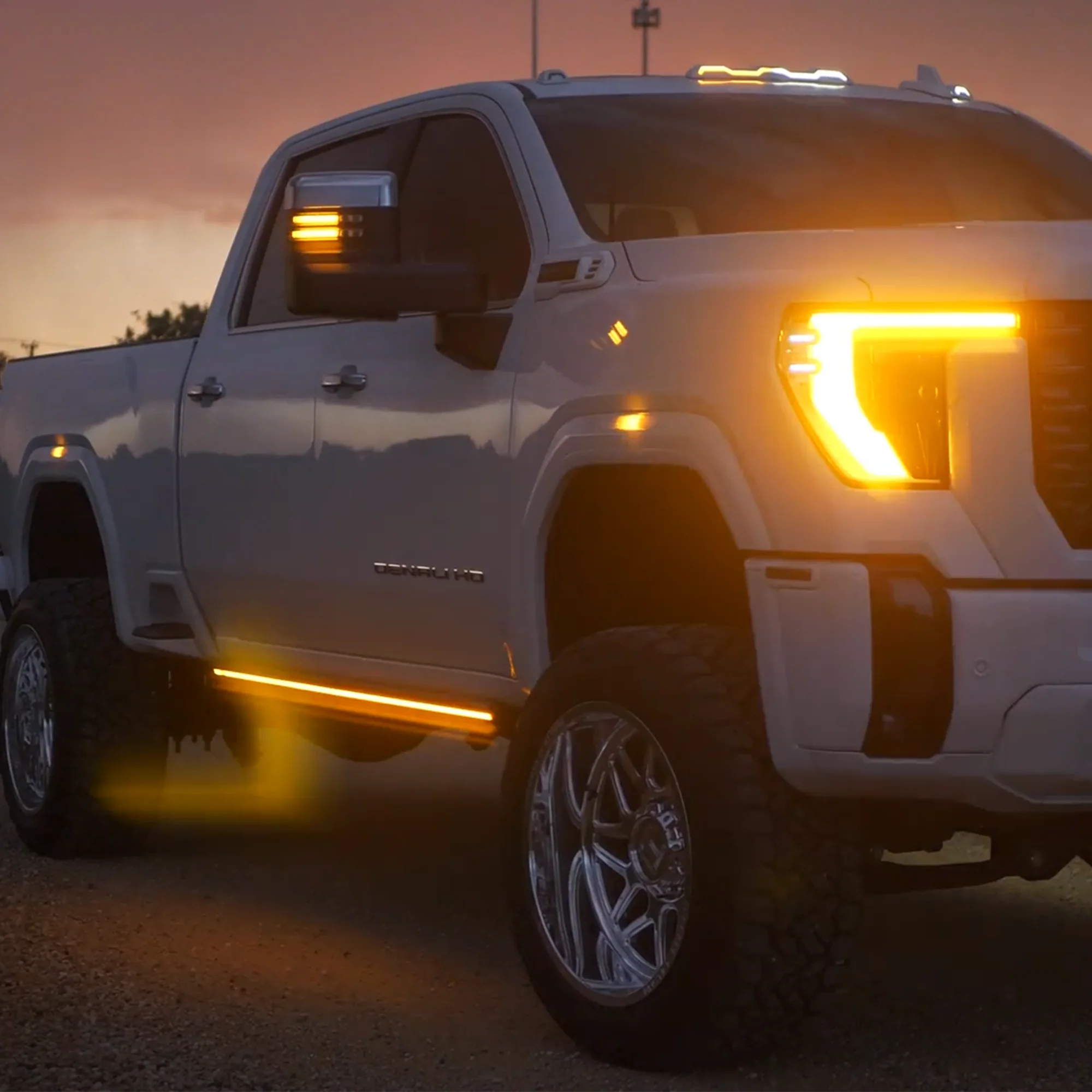 Lumastep M2 Powered Light Up Running Boards | 2020-2026 Chevy Silverado & GMC Sierra 2500/3500 - J. C. Star Autoworks, Inc.
