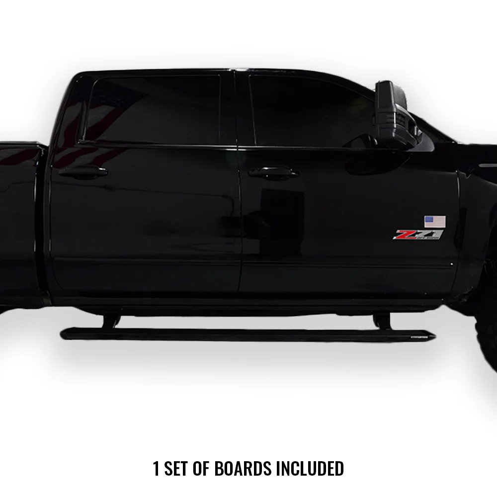 Boost Auto Powered Running Boards | 2014-2019 Chevy Silverado & GMC Sierra - J. C. Star Autoworks, Inc.