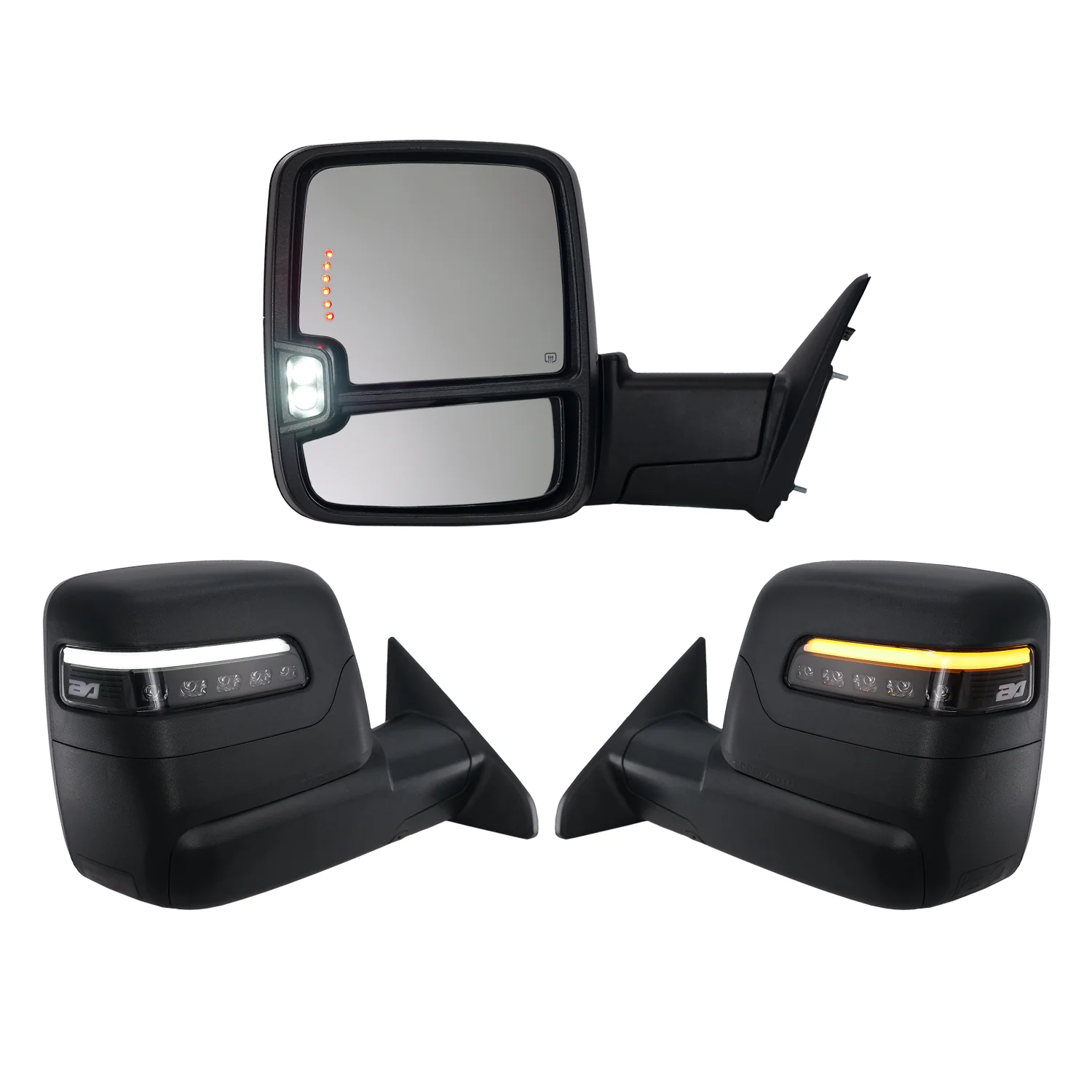 2023+ Style Ram Tow Mirrors | 2010-2018 Dodge Ram 2500/3500 - J. C. Star Autoworks, Inc.